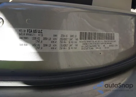 2017 Chrysler Pacifica Lx из США, поврежденный, VIN 2C4RC1CG4HR502976